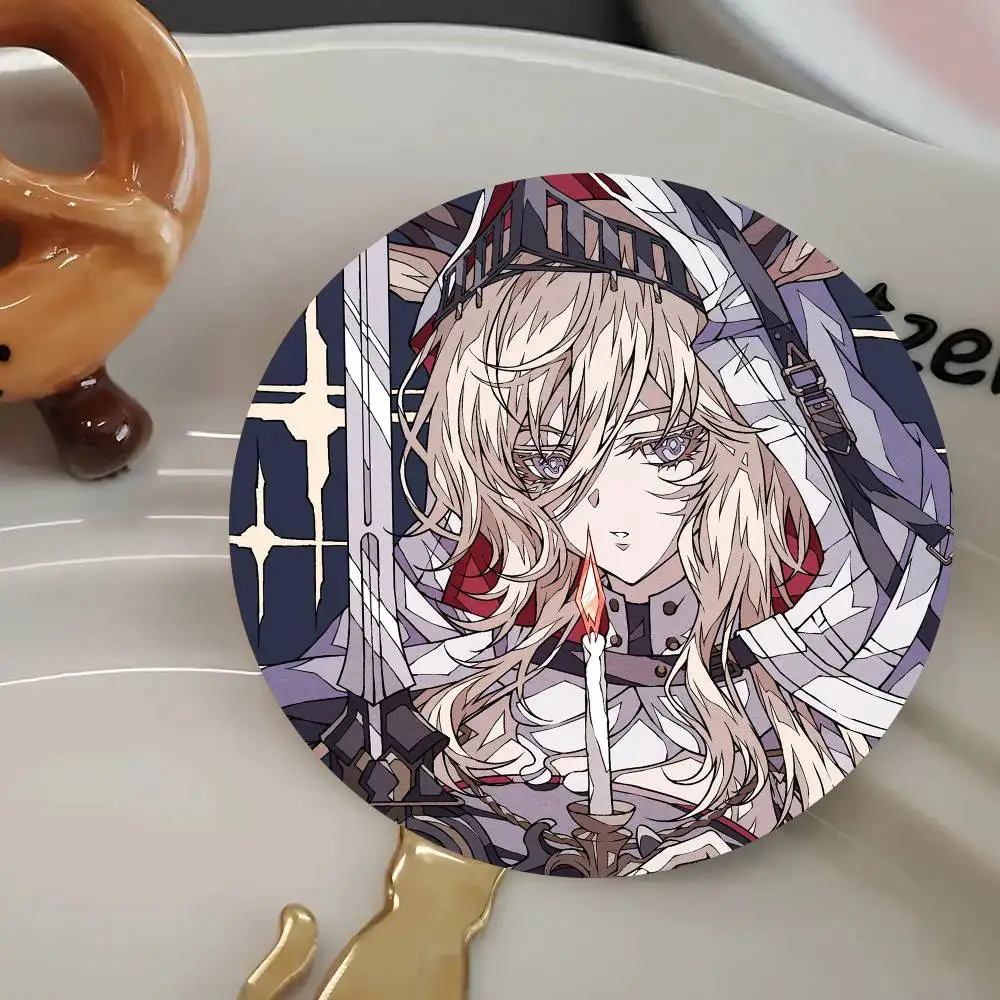 Фото Значки-броши Viviana Anime A-arknights в мультяшном стиле для украшения рюкзаков, круглые эмалевые значки для аксессуаров №4