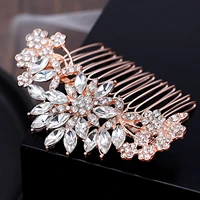hair combs bridal hair clips accessories wedding luxury crystal peals jewelry handmade women head ornaments headpieces for bride