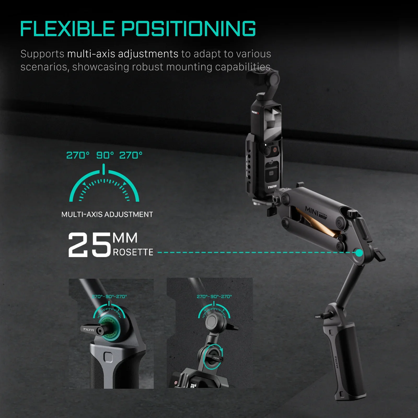 Электронный комплект TILTA HDA-T15-A 5 Hydra Alien совместимый с DJI Pocket 3 для insta360 X3 X4