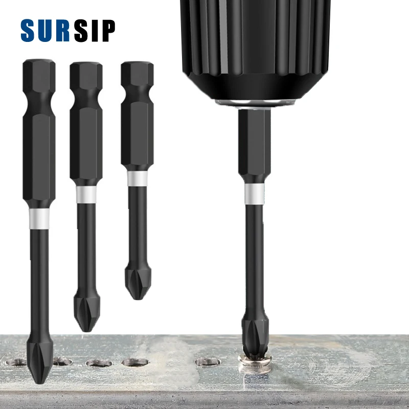 

Strong Magnetic Batch Head Impact PH2 Cross Phillips Screwdriver Set Electric Drill Bit Tool High Hardness 25 50 70 90 150mm