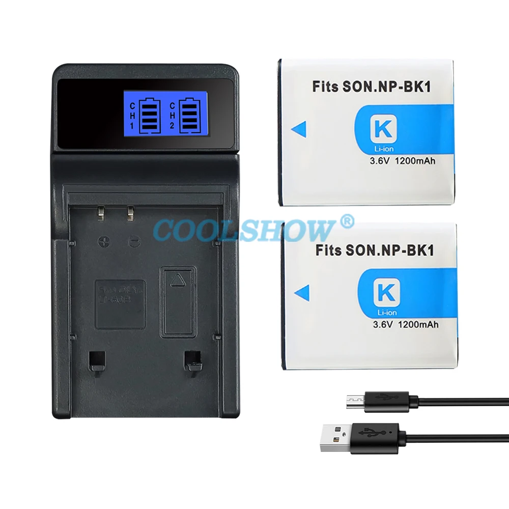 NP-BK1 NP BK1 Аккумулятор для SONY Cyber-shot S750 S780 S950 S980 W180 W190 W370 MHS-PM1 CM5 NPBK1 1200 мАч Аккумуляторы