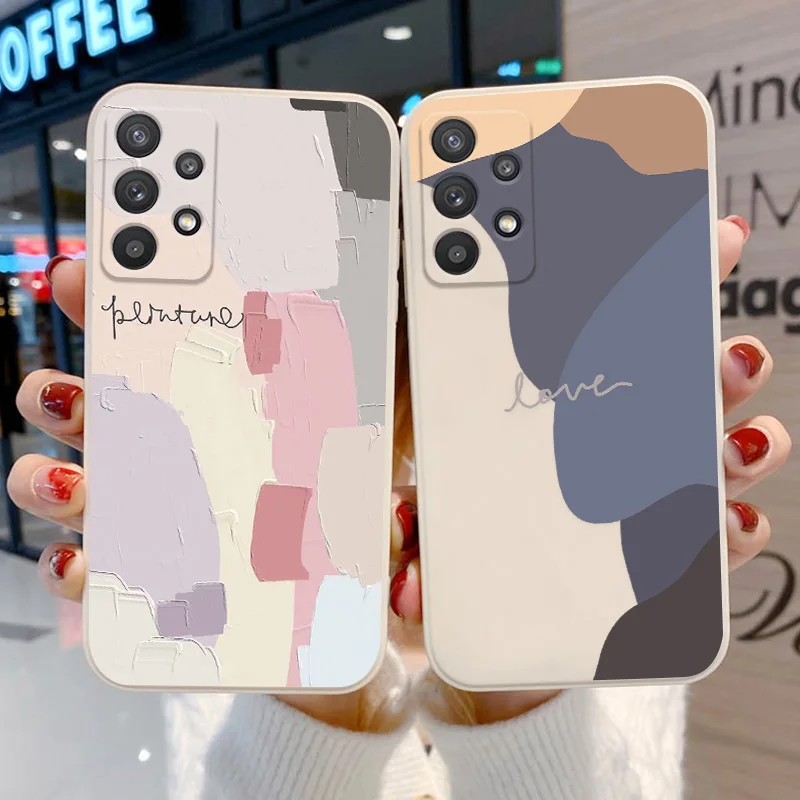 A53 A33 Cases For Samsung S22 Ultra Fundas Silicon Cover Samsung S20 FE S21 Ultra A32 A51 A31 A50 A52s A12 A30S A21S Plus Coques