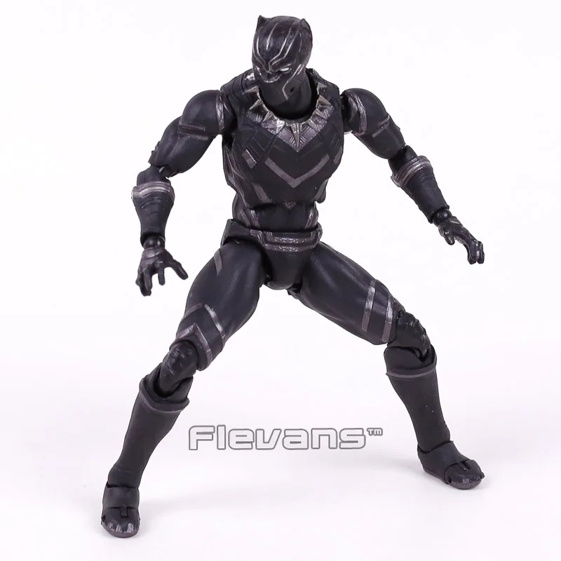 

SHF Черная пантера ПВХ экшн-фигурка Коллекционная модель игрушка