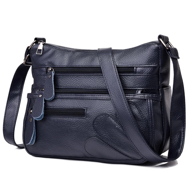 Women's bag 2022 new mother's bag soft leather texture large capacity single shoulder bag fashion middle-aged women's messenger