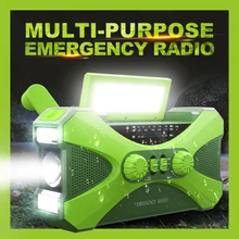 Emergency Radio 10000mAh Rechargeable Dual Speaker Stereo Solar Hand Crank Radio AM/FM/NOAA with Phone Charger LED Torch SOS Emergency Radio 10000mAh Rechargeable Dual Speaker Stereo Solar Hand Crank Radio AM/FM/NOAA with Phone Charger LED Torch SOS