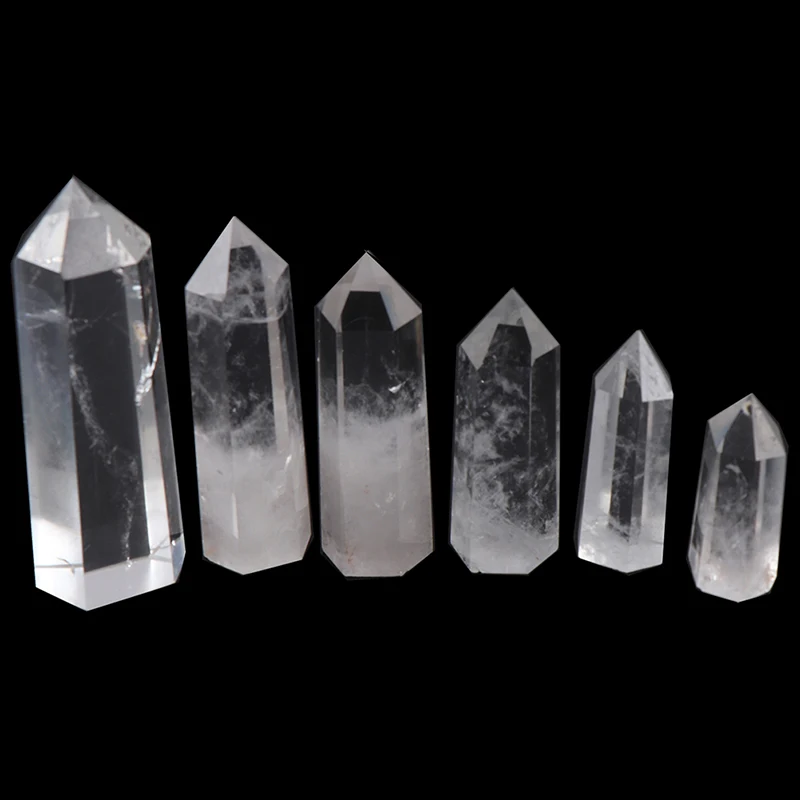 

1 шт. натуральный Кристальный прозрачный кварц, прозрачный кварцевый точечный исцеляющий камень, бриллиант 30-80 мм, камень для украшения дома