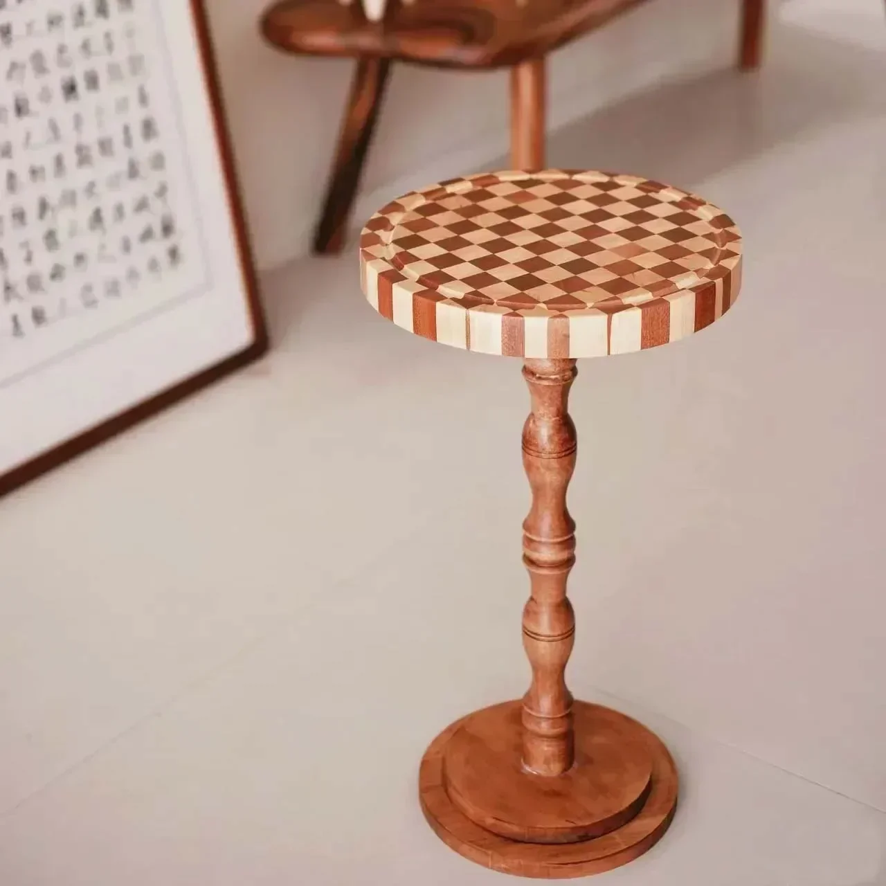 Винтажный деревянный подвесной шпиндель