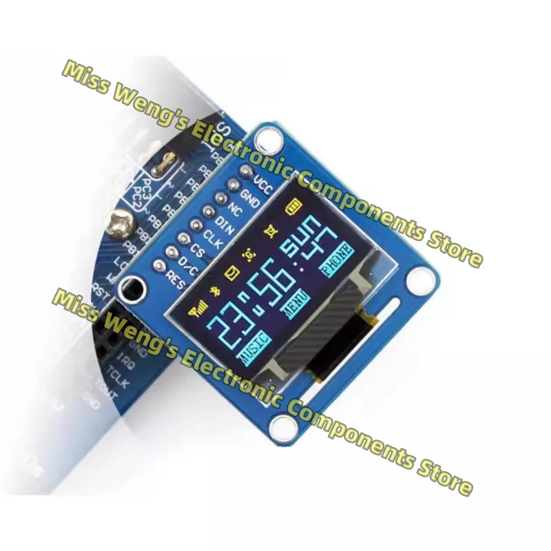 0 96-дюймовый модуль OLED-дисплея с 12864 синими и желтыми прямыми контактами OLED (B)
