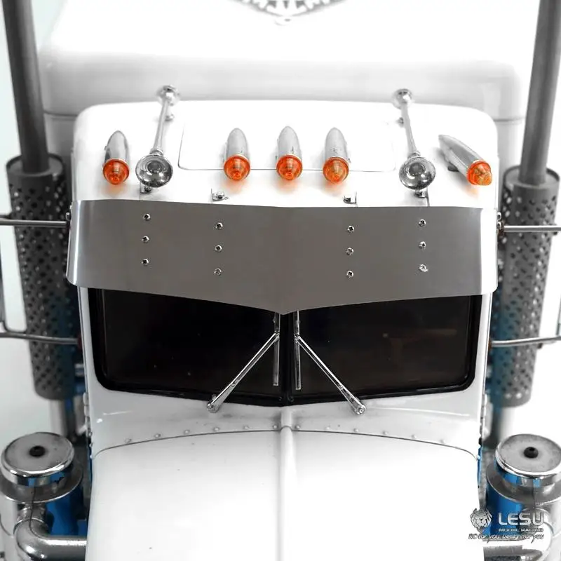 Фото King Truck LESU Солнцезащитный козырек TAMIYA Tamiya тракторы 1/14 King Hauler Металлические фитинги для обновленияGW-K021 №3