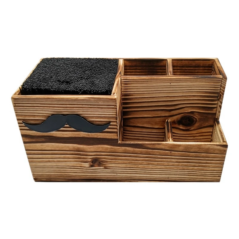 

Wood Hairdressing Tool Box Hair Salon Shear Holder Hair Cutting Scissors Rack Storage Container Barber Tools Holder