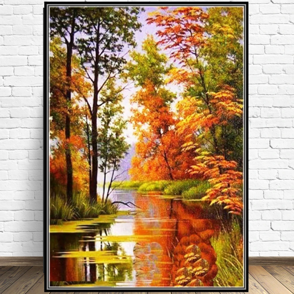 

Classic Landscape DIY 5D Diamond Painting Full Drill Square Embroidery Mosaic Art Picture Of Rhinestones Home Decor Gifts