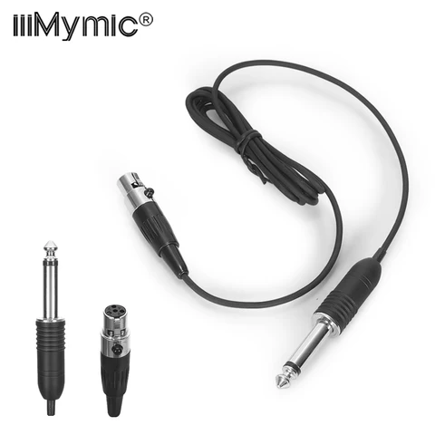 Iiimymic инструмент бас-гитара музыкальный кабель Mini 4Pin XLR TA4F до 1/4 6,5 мм 6,35 мм для Shure Body pack Transmitter