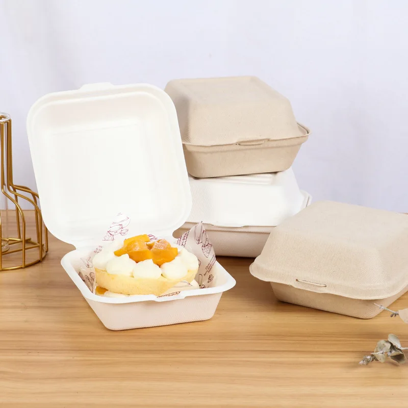 

10/25/50Pcs Disposable Lunch Box Eco-Friendly Bento Box Cake Packaging Container