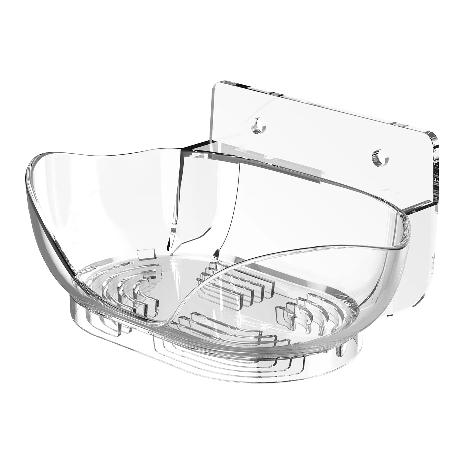 

Space-Saving Desktop Holder Acrylic Wall Desktop Mount Bracket Desktop Holder For Google Nest Audio Smart Speaker