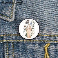 gentle touch printed pin custom funny brooches shirt lapel bag cute badge cartoon cute jewelry gift for lover girl friends