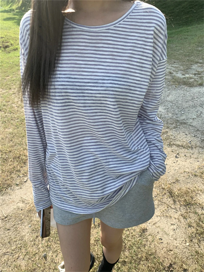 Женская свободная офисная футболка Alien Kitty Повседневная универсальная Осенняя с