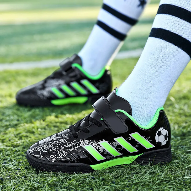 2023 Hot Sale Soccer Shoes Kids Boy Sport Sneakers Outdoor Futsal Soccer Cleats Turf Football Shoes Children's Training Sneakers