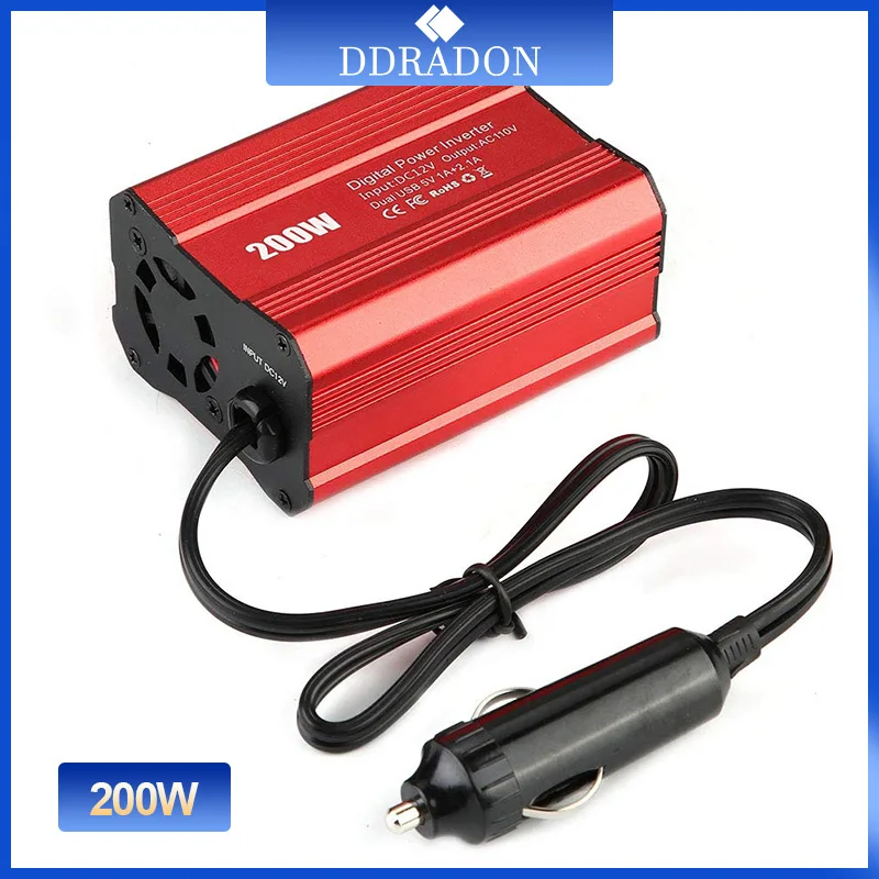 

200W Car Power Inverter 12V 220V and AC 110v Converter Auto Charger Converter Adapter Modified Sine Wave EU US JP Socket