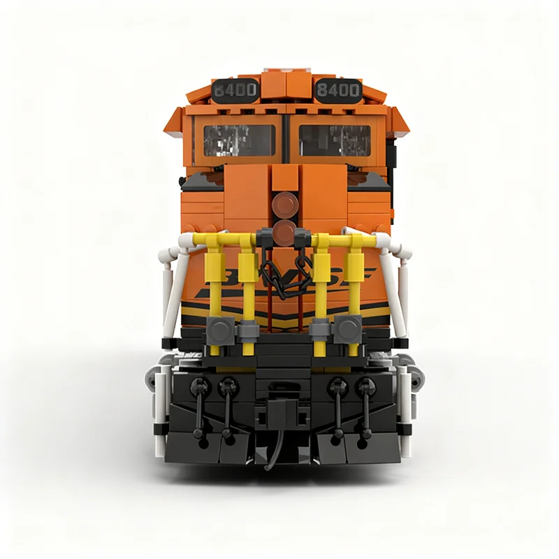 Фото 2010 деталей MOC-модель поезда Burlington Northern Santa Fe BNSF SD70ACE, строительные блоки, архитектурный конструктор, детский набор для сборки, подарок на Рождество, игрушка №3