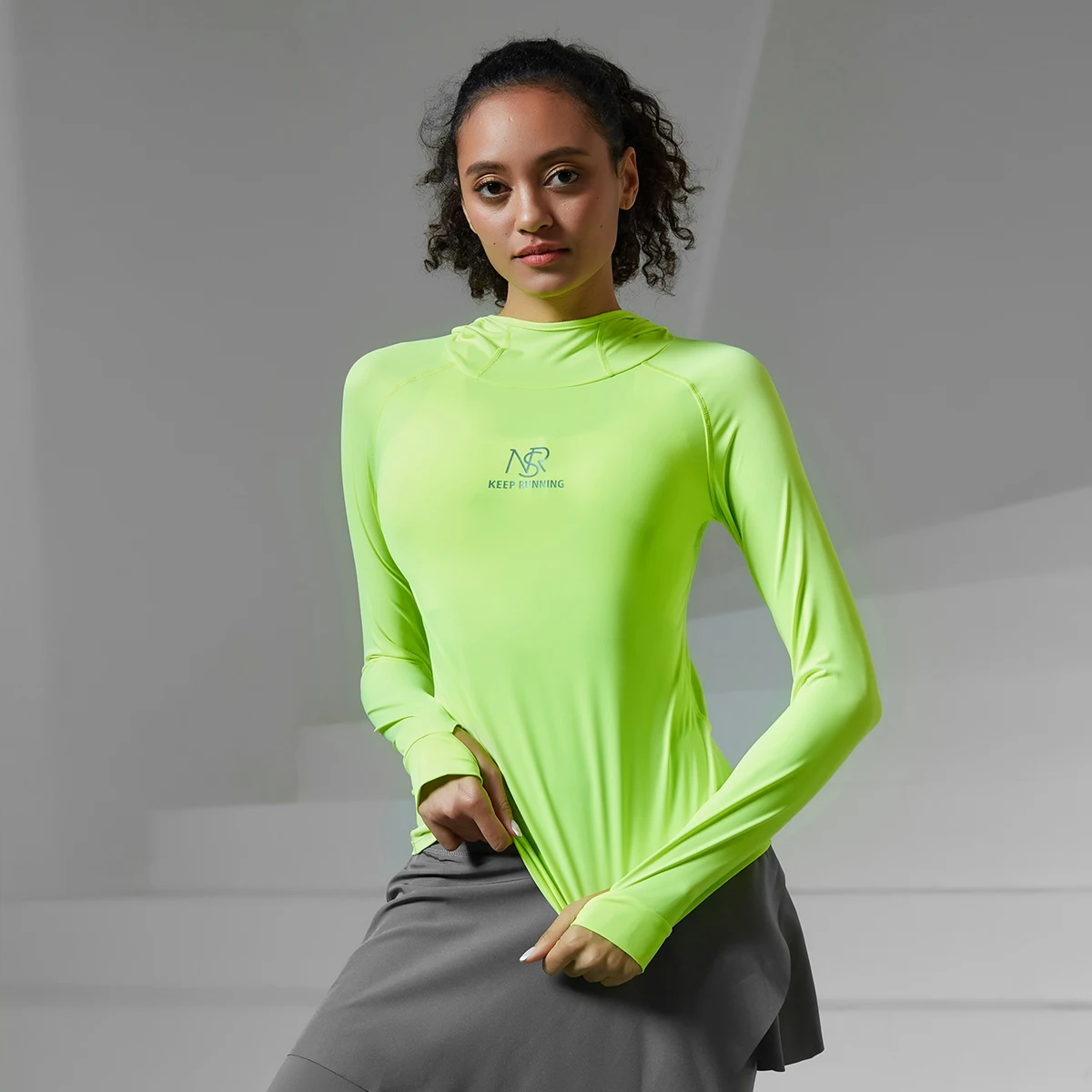 Women Sports Hooded Golf Tennis Yoga Long Sleeve Gym Fitness Running Soft Shirts Athletic Workout Sportswear Training Tops