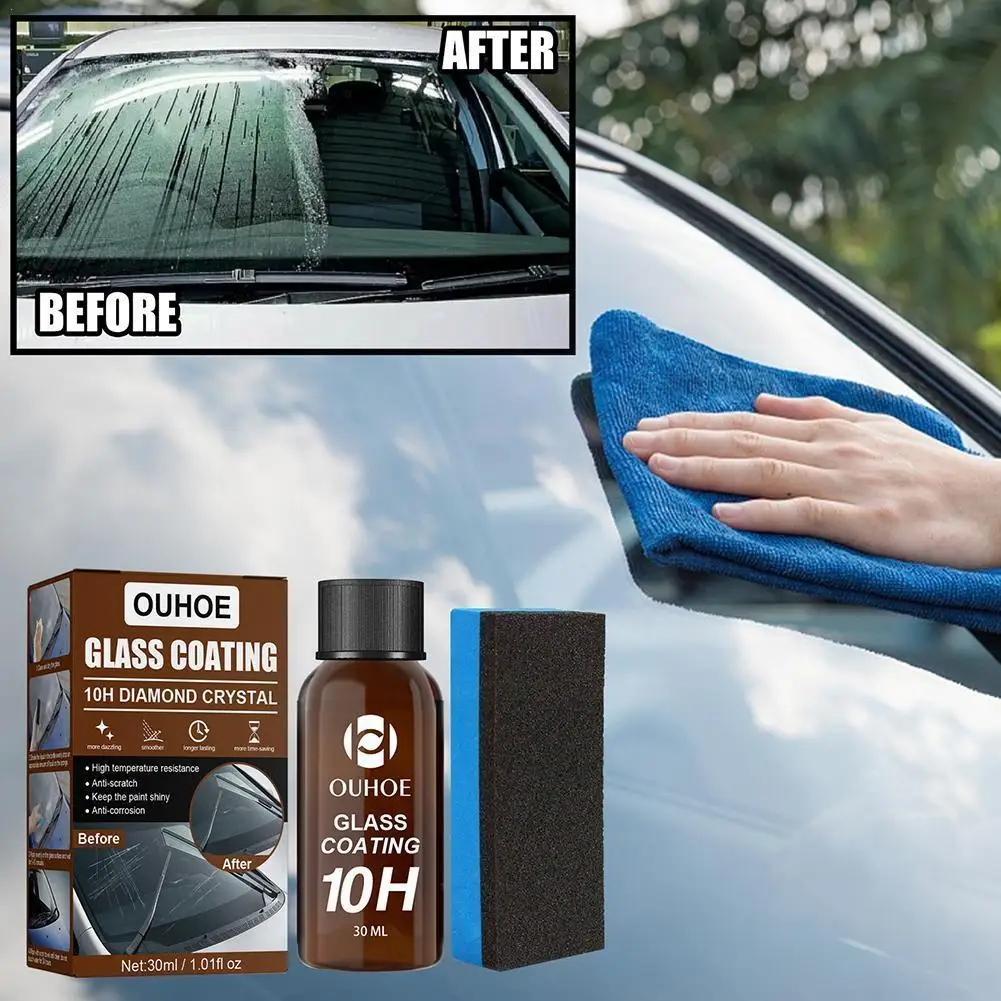 30ml Cars Glass Coating Auto Paint Care Liquid Coat Super Hydrophobic Plated Coating Glass Nano Ceramic Car Crystal Polish M4D5