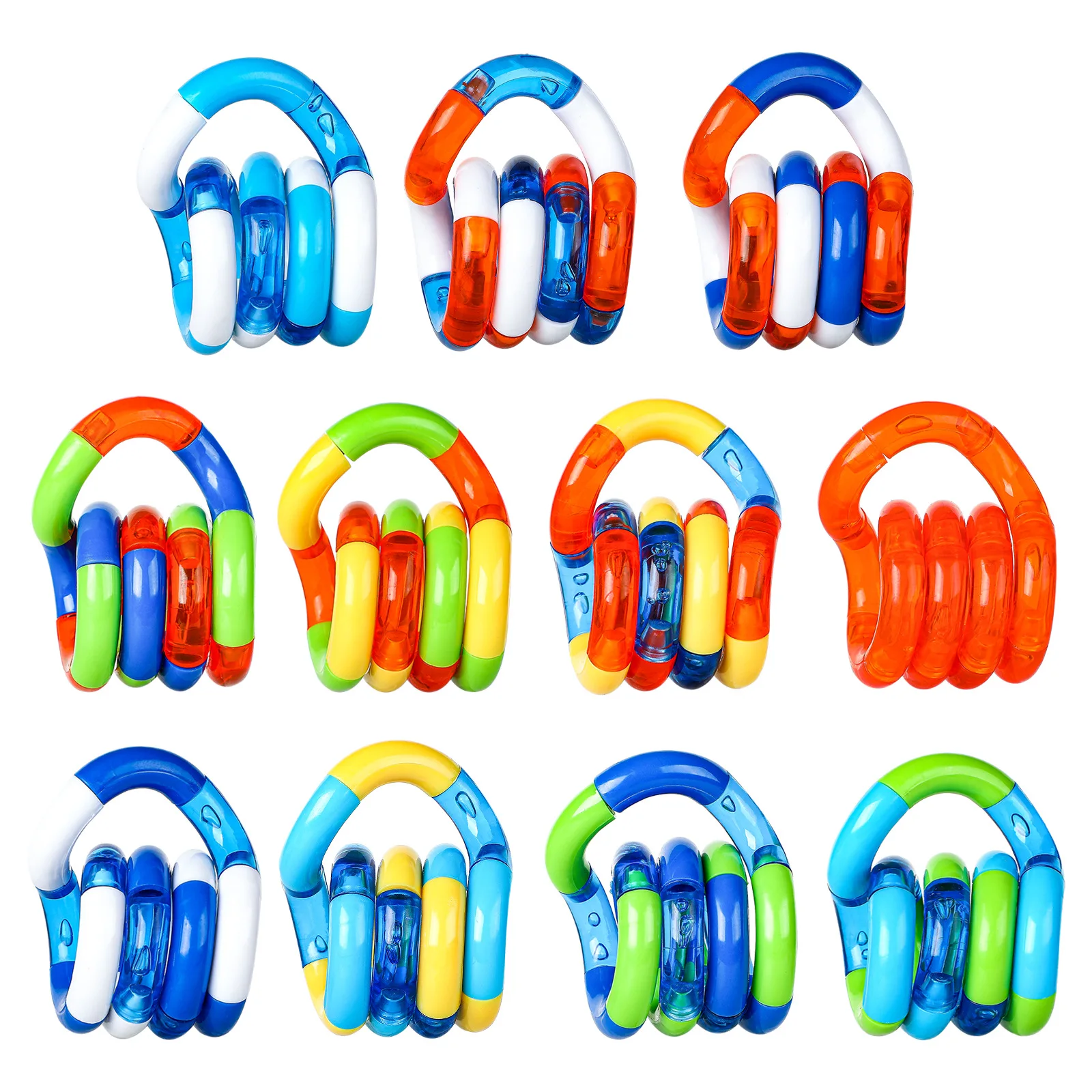 

Roller Twist Tangle Rope Anti Stress Toy Twist Brain Relax Adult Decompression Toy Multicolor Child Deformation Fidget Toys