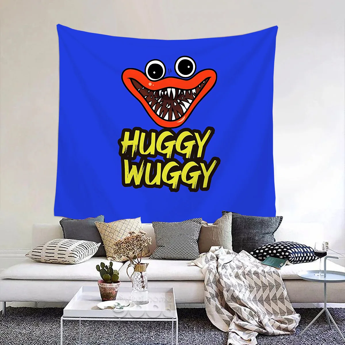 

Poppy Playtime Huggy Wuggy 3D Printed Tapestry Hanging Cloth for Kids Baby Home Bedroom Decor