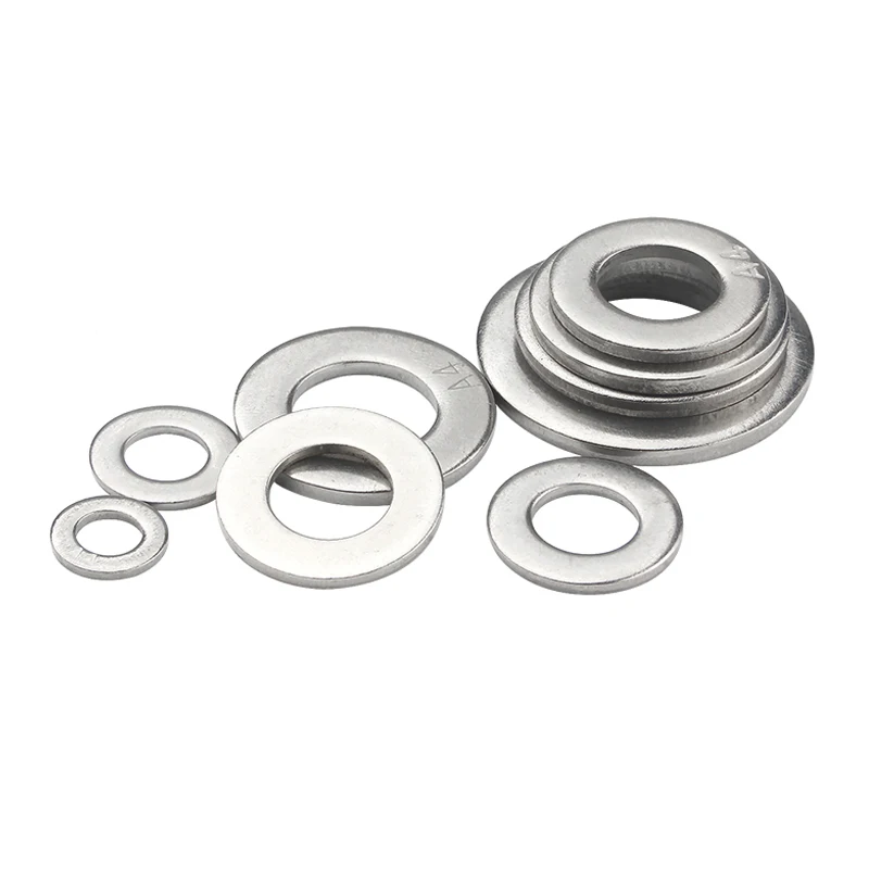 

2/5/10/50/100X M1.6 M2 M2.5 M3 M3.5 M4 M5 M6 M8 M10 M12 M14 M16 M18 M20 M24 GB97 A2 304 Stainless Steel Flat Washer Plain Gasket