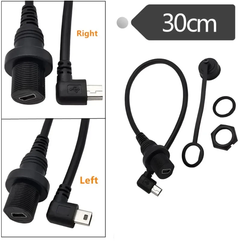 0 3 м 1 Mini USB 2 IP67 водонепроницаемый кабель USB2.0 штырь-гнездо IP 67 панельный