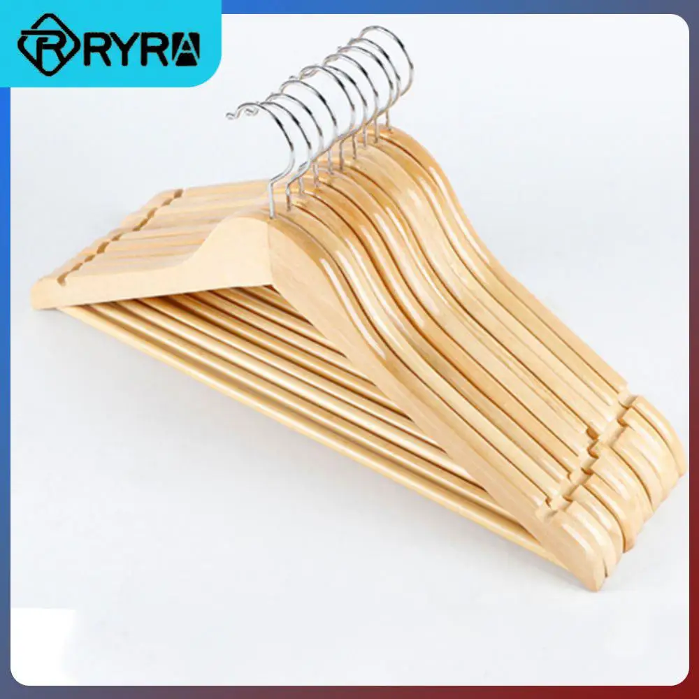 

Сушильный держатель с U-образным пазом, нескользящая конструкция, вешалка для пальто из массива дерева, металлический круглый крючок, вешалки для одежды без деформации, сушилка