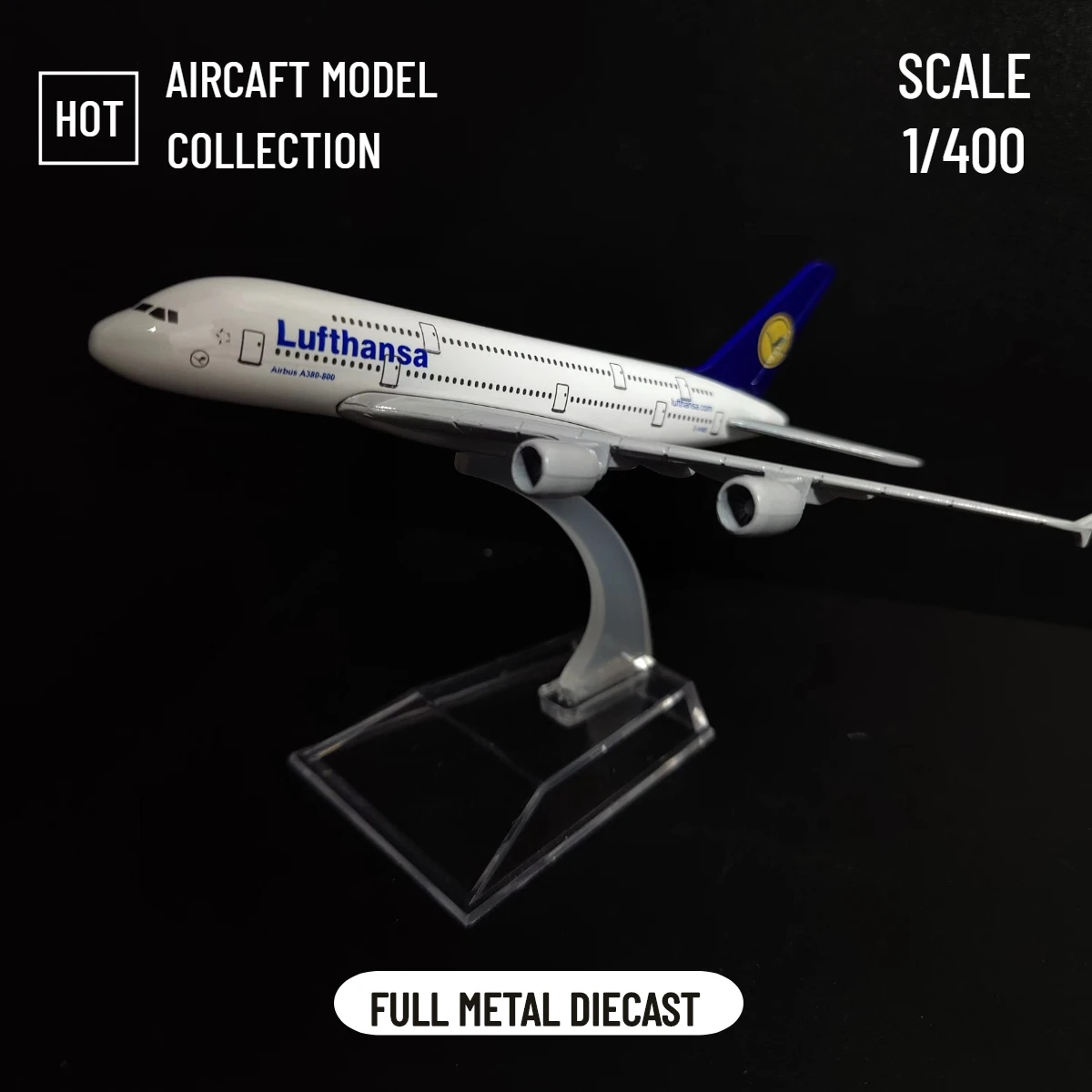 

Scale 1:400 Metal Replica Airplane 15cm Germany Lufthansa Airlines Airbus Aircraft Model Aviation Collectible Diecast Miniature