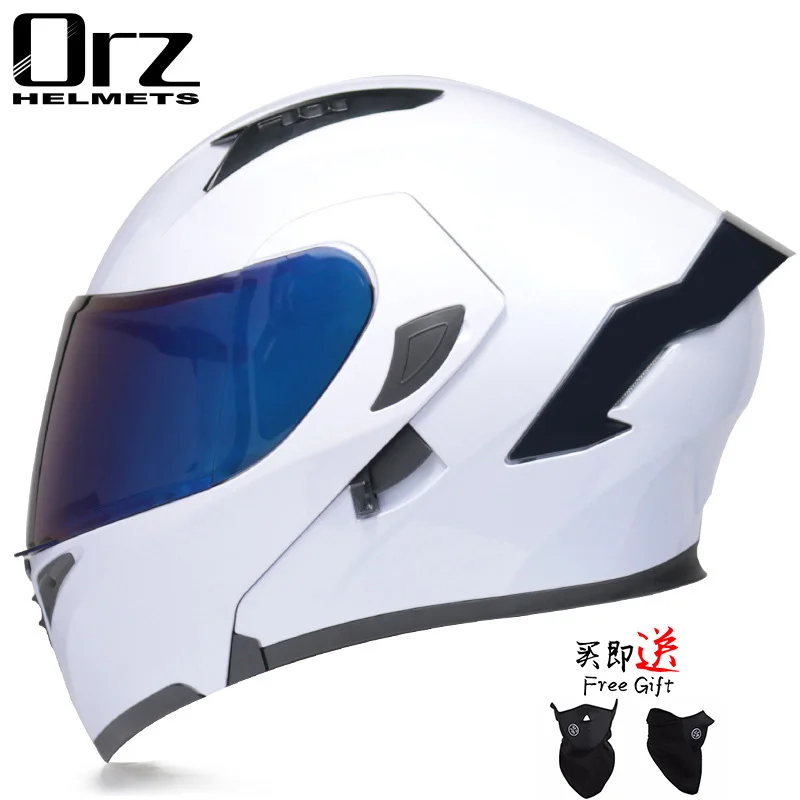 

Motocross Helmet Four Seasons Universal Cascos Unisex Flip Up Capacete Moto Scooter Safety Double Lens Sunscreen Racing ABS Dot