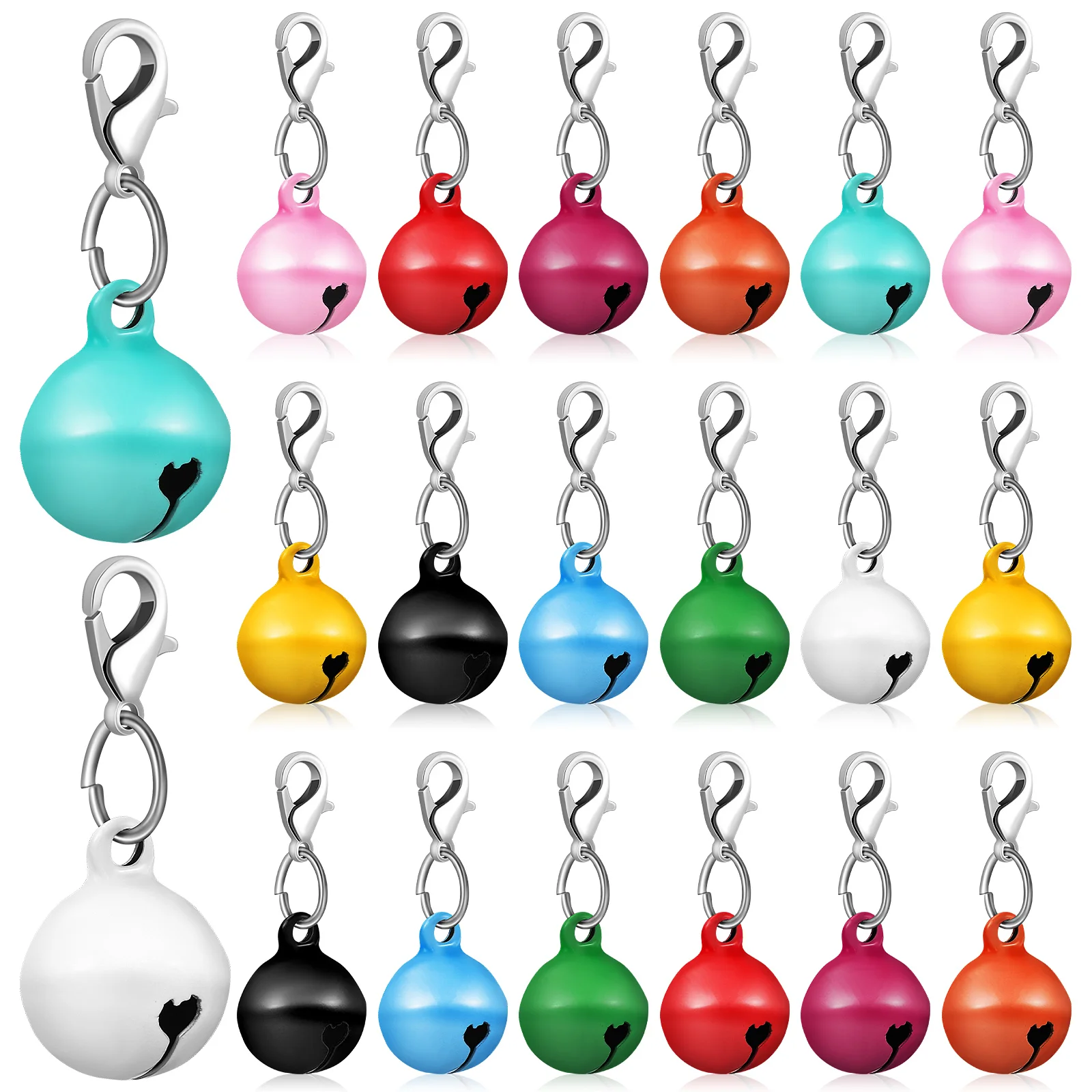 

20 Pcs The Bell Cat Collar Accessories Christmas Decor Pet Multi-function Bells Crafted Metal Necklace Supplies
