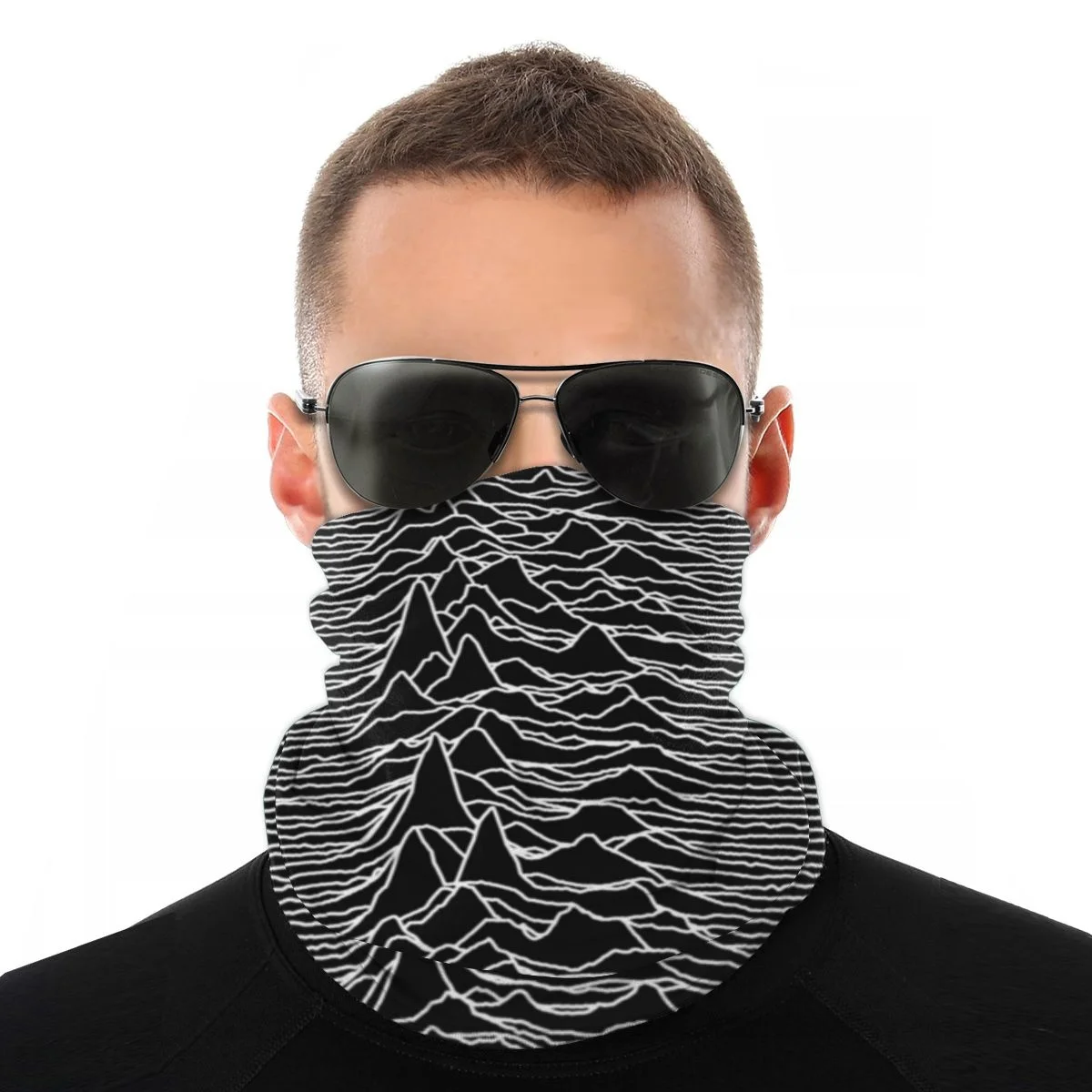 

Joy Division Unknown Pleasures Scarves alf Face Mask Men Women alloween Mask Neck Bandanas Windproof eadband Outdoor ikin