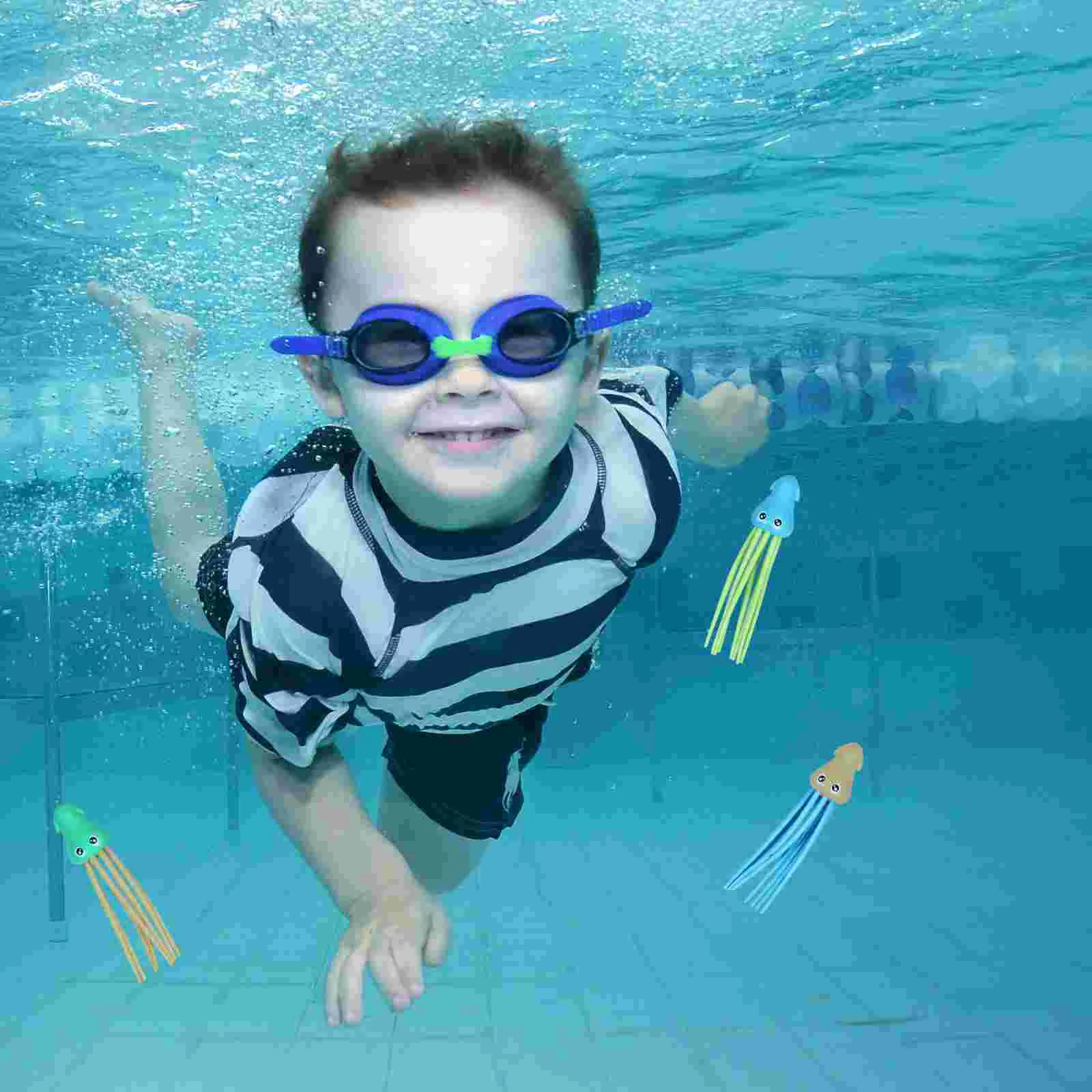 6 шт. игрушка-медуза игрушки для дайвинга кальмар плавание детей 8-12 лет детский