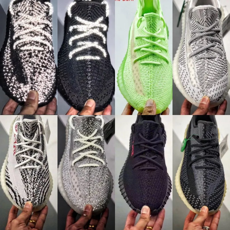 

Top Quality Kids Sneakers Men Women Running Shoes Black White Static Reflective Zebra Breathable Sports Casual Shoes Size 36-46