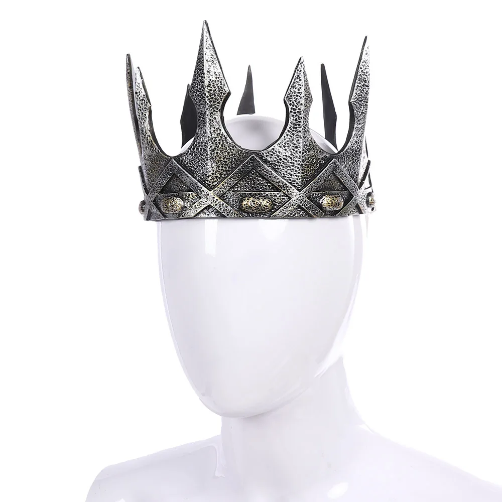 

Retro King Crown Tiara PU Foam Halloween Stage Performance Cosplay Costume Props