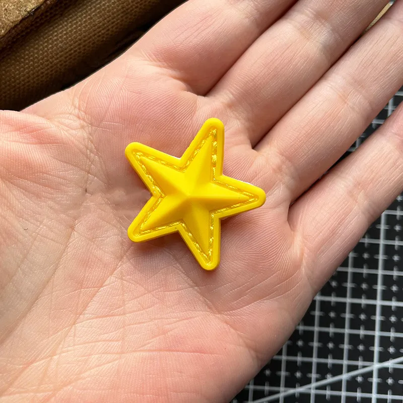 ПВХ пентаграмма стикер мини резиновая звезда значок обувь шляпа аксессуары