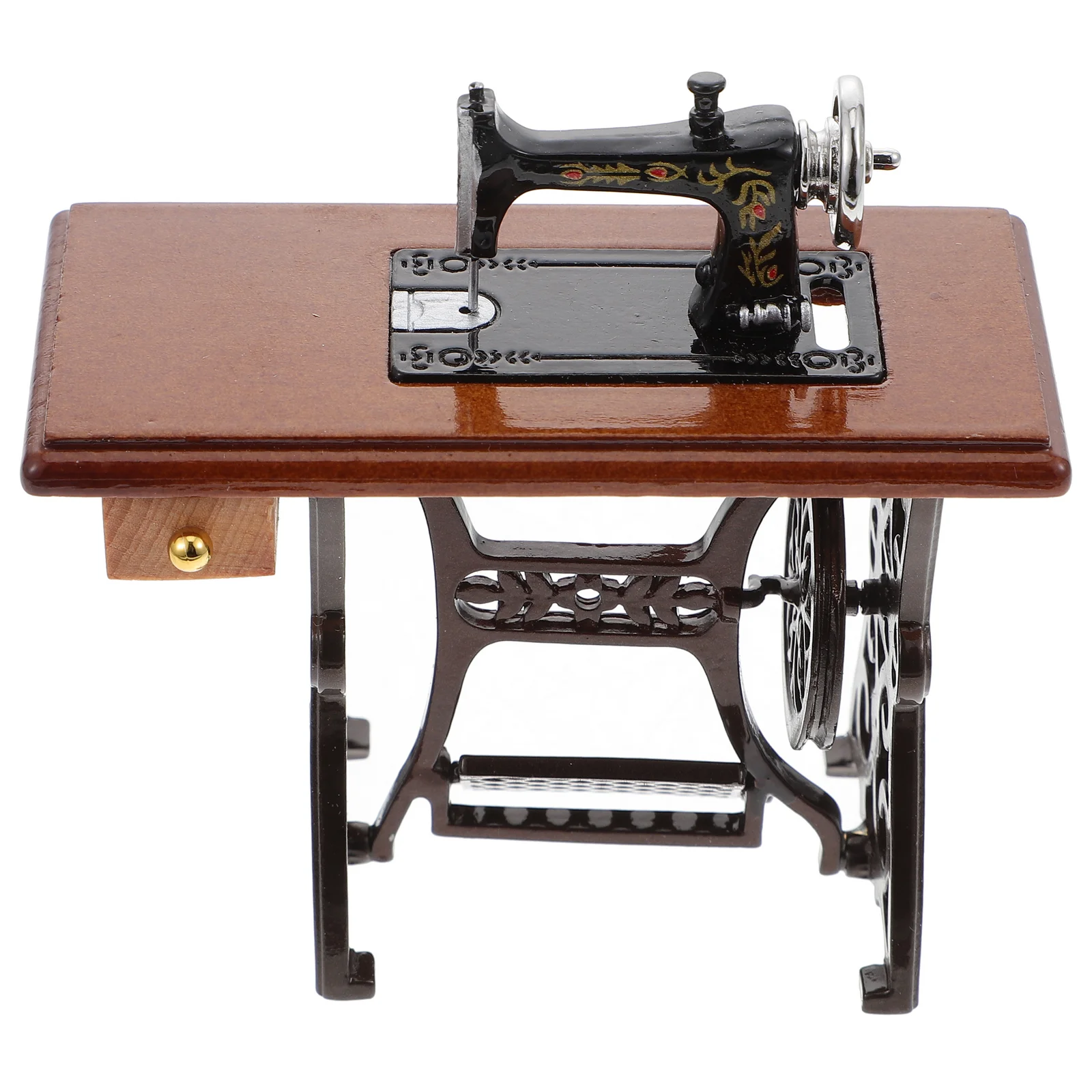

Sewing Machine Tailor Miniature Scene Model Pretend Sewing Machine Figurine Sewing Machine