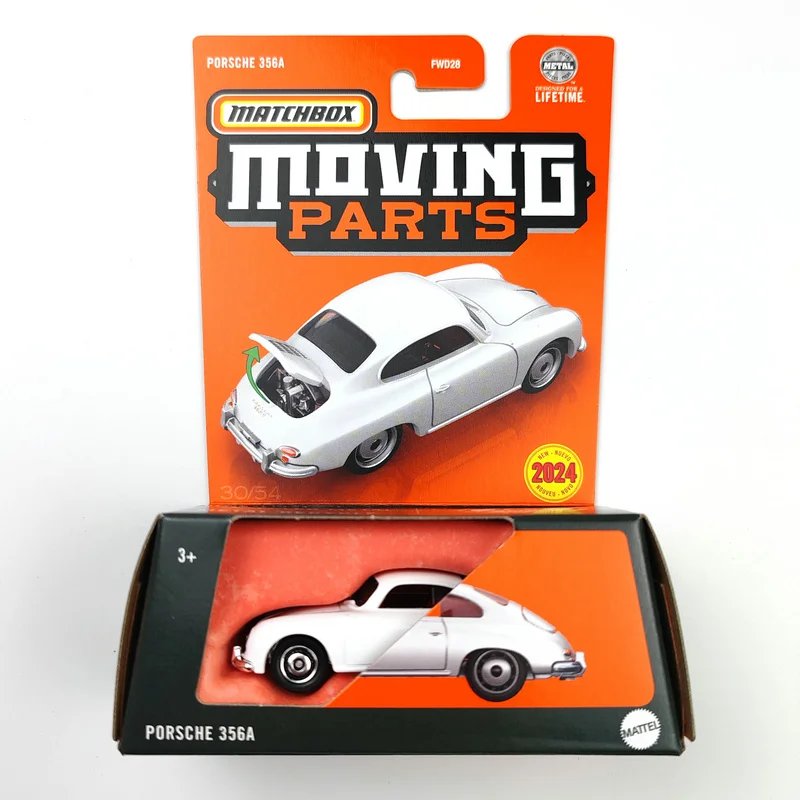 Модель автомобиля Porsche 356A 2024 FWD28 металлическая литой под давлением