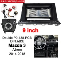 9inch for mazda 3 alexa 2014 2018 control button double radio player car dvd frame audio fitting adaptor dash trim facia panel