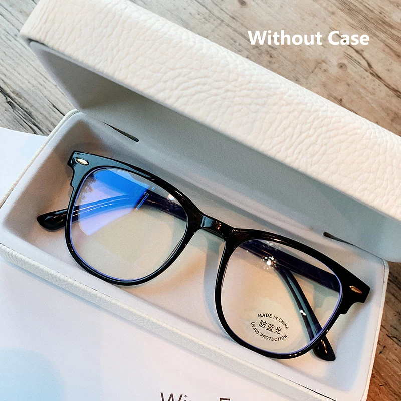 

Men Women Finished Myopia Glasses Vintage Oval Frame Anti Blue Light Nearsighted Eyeglasses Prescription Diopter 0 -1.0 To -6.0