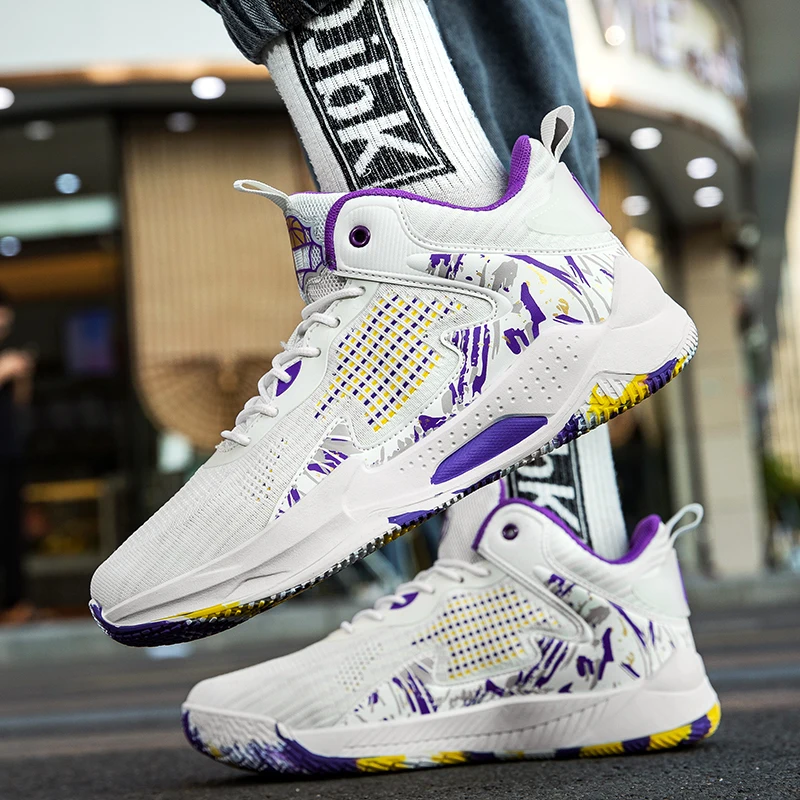 Basketball Sneakers Anti-skid High-top Couple Breathable Man Basketball Boots