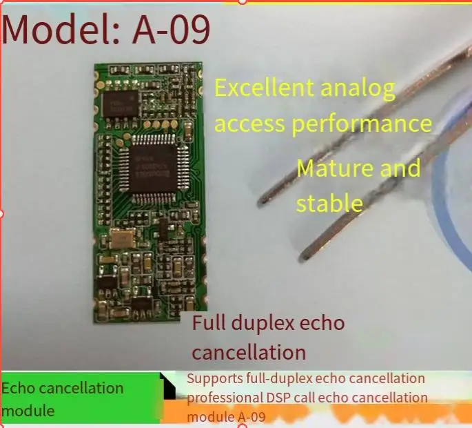 

Professional DSP Full-duplex Call Echo Cancellation (AEC) Module A-09