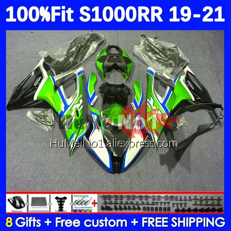 

Injection Body For BMW S1000 RR S 1000 RR CC 129No.118 S 1000RR S1000-RR S1000RR 19 20 21 2019 2020 2021 OEM Fairing green stock