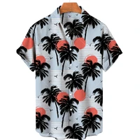 new hawaiian shirt man mens designer clothes summer lightweight short sleeve vintage shirt casual fashion shirts oversized tops