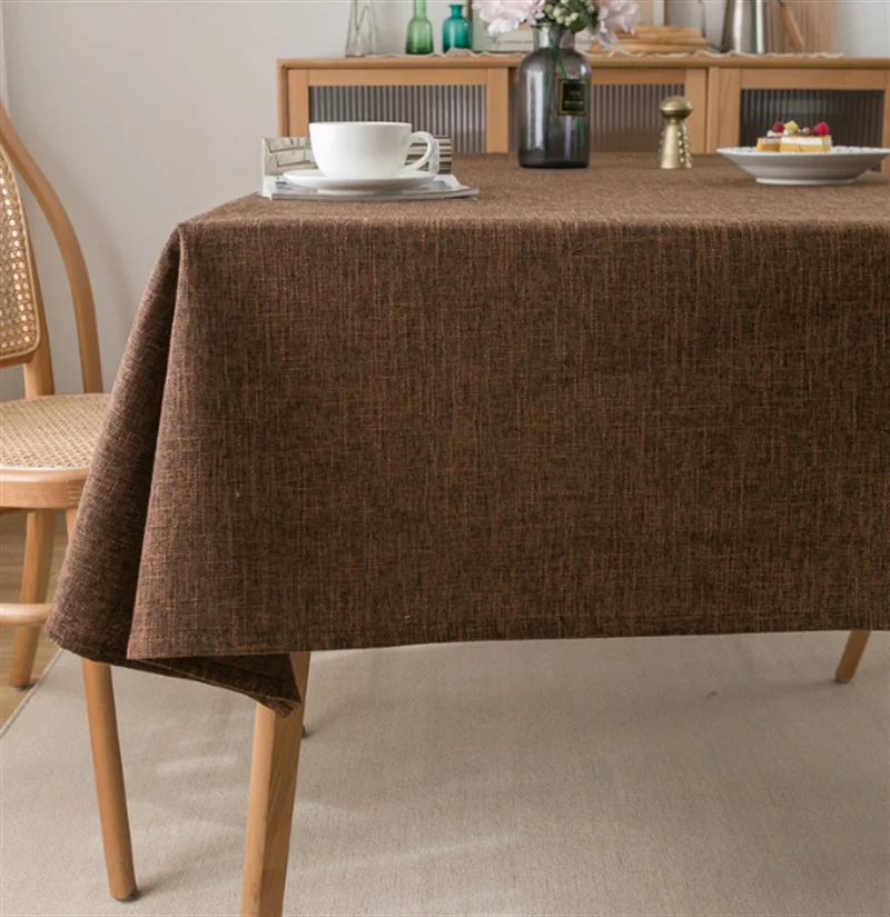 

Декоративная прямоугольная настольная Обложка из льна и хлопка для стола для встреч