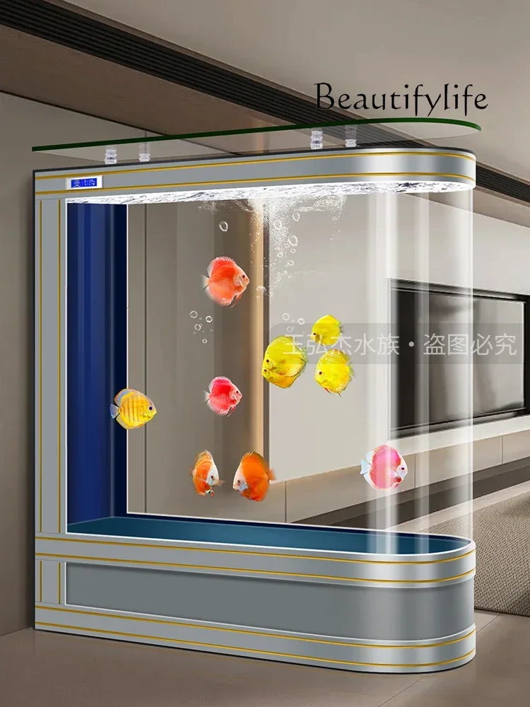 Европейский аквариум для гостиной новый экран средний и большой напольный