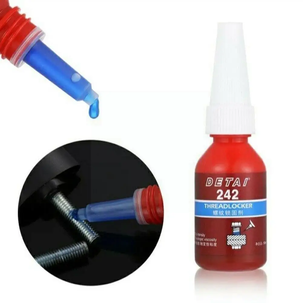 

New 1pc 10ml Screw Glue Thread Locking Agent Anaerobic Curing Oil 243 Resistance Glue Fast Adhesive J0q7