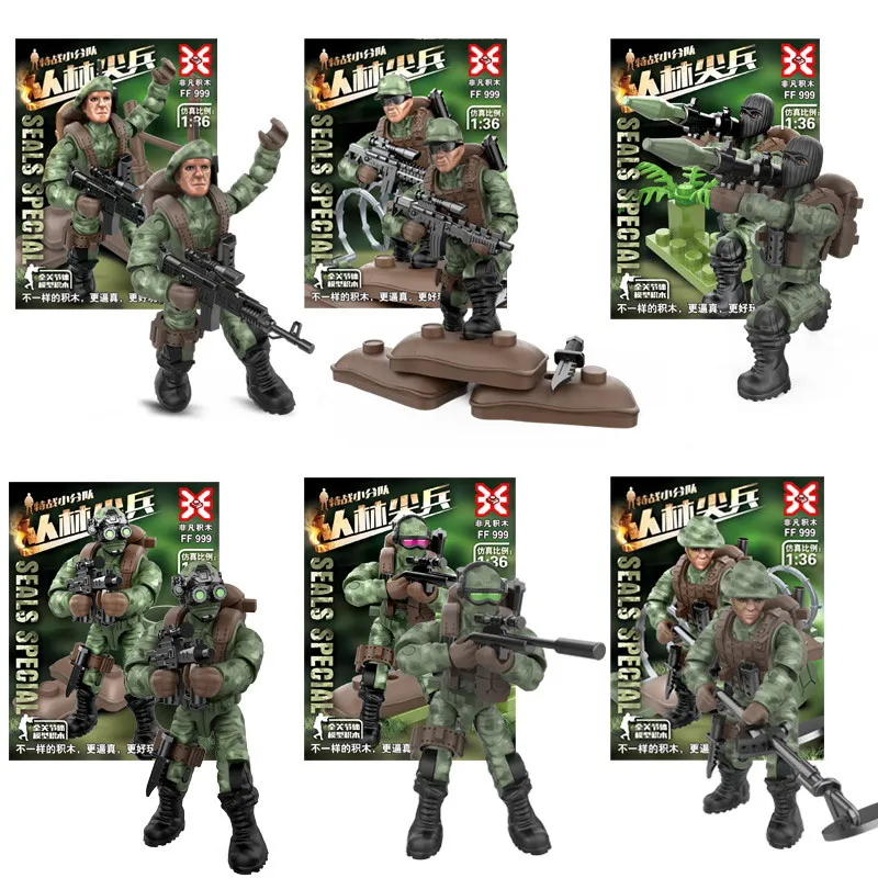 6 шт./лот новый дизайн SWAT военная модель экшн-фигурки уплотнения Орлан сила Solider